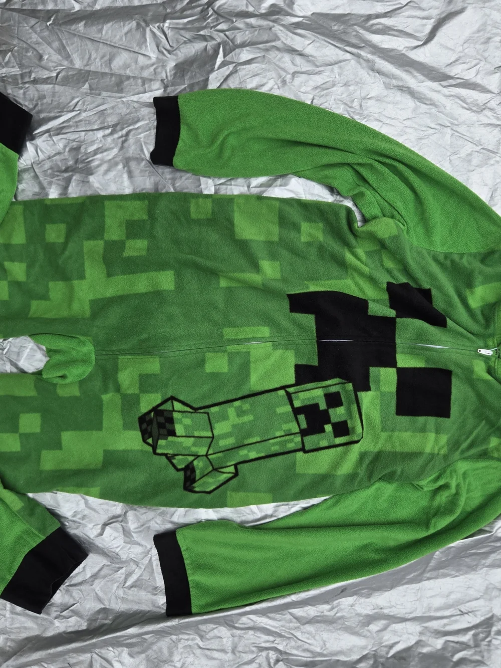 Kids Green Creeper Fleece Top